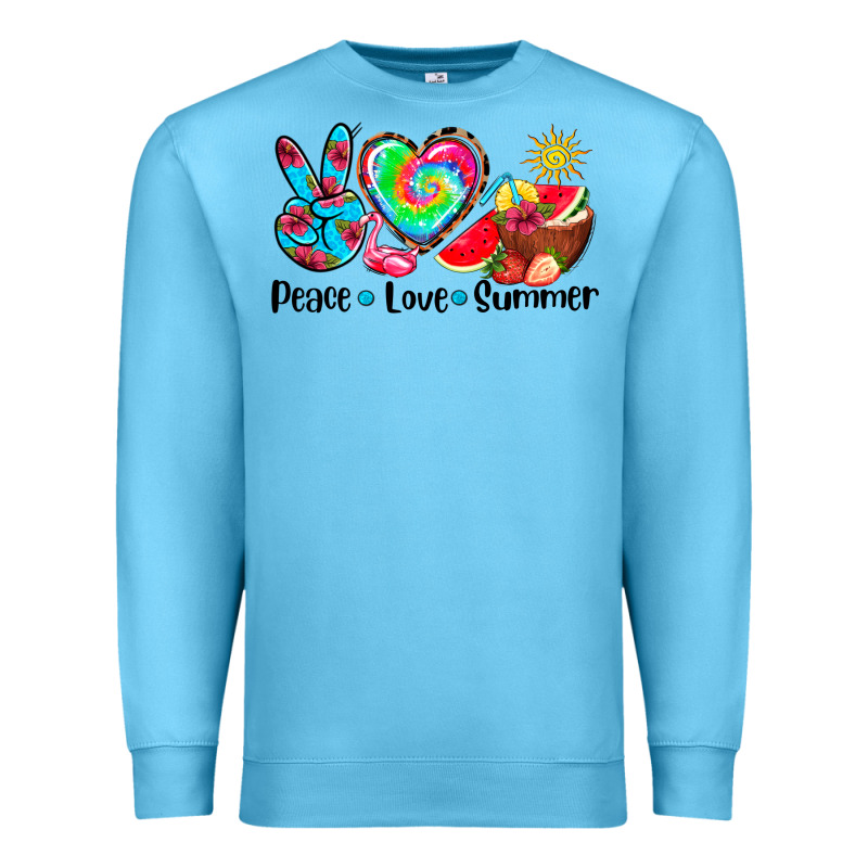 Peace Love  Summer Premium Sweatshirt by AdoDesignShop | Teevron