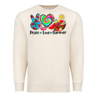 Sandshell peace love  summer Premium Sweatshirt - AdoDesignShop