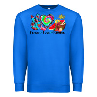 True Royal peace love  summer Premium Sweatshirt - AdoDesignShop