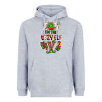 Heather Grey im the lazy elf Heavyweight Hoodie - FaDigitalArtStudio