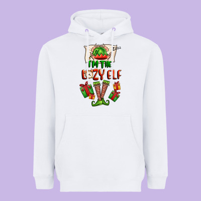 Im The Lazy Elf Heavyweight Hoodie Designed By Fadigitalartstudio