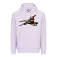 Lilac Pteranodon Face Premium Hoodie - LillyAllenDesigns