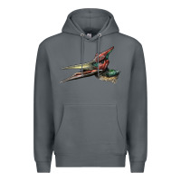 Rock Pteranodon Face Premium Hoodie - LillyAllenDesigns
