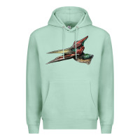 Seafoam Pteranodon Face Premium Hoodie - LillyAllenDesigns