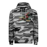Slate Camo Pteranodon Face Premium Hoodie - LillyAllenDesigns