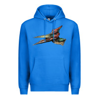 True Royal Pteranodon Face Premium Hoodie - LillyAllenDesigns