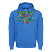 True Royal welcome back to school Zipper Hoodie - texasbilliewilder