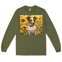 Army Green jack russel terrier Long Sleeve Tee - Unal Design