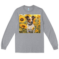 Heather Grey jack russel terrier Long Sleeve Tee - Unal Design