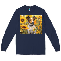 Navy jack russel terrier Long Sleeve Tee - Unal Design
