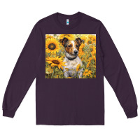 Plum jack russel terrier Long Sleeve Tee - Unal Design