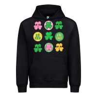 Black st.patrick's day clovers Urban Hoodie - MaliasSmallBusiness
