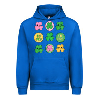 Cobalt st.patrick's day clovers Urban Hoodie - MaliasSmallBusiness