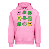 Fuchsia Pink st.patrick's day clovers Urban Hoodie - MaliasSmallBusiness