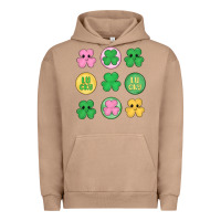 Pigment Burro st.patrick's day clovers Urban Hoodie - MaliasSmallBusiness