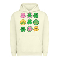 Pigment Pistachio st.patrick's day clovers Urban Hoodie - MaliasSmallBusiness