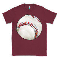 Burgundy baseball Classic Tee - texasbilliewilder