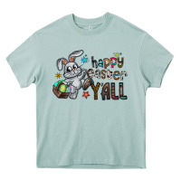 Arona Happy Easter Y'all Heavy Core Tee - CowhideDigitalArt
