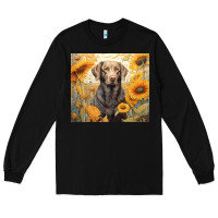 Black labrador retriever Long Sleeve Tee - Unal Design