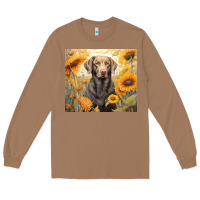 Toasted Coconut labrador retriever Long Sleeve Tee - Unal Design