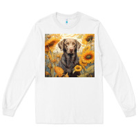 White labrador retriever Long Sleeve Tee - Unal Design