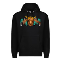 Black highland cow mom Premium Hoodie - Jasminsmagicworld