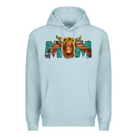 Blue Mist highland cow mom Premium Hoodie - Jasminsmagicworld
