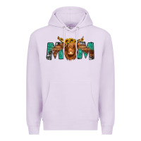 Lilac highland cow mom Premium Hoodie - Jasminsmagicworld