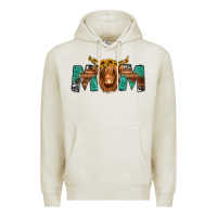 Oatmeal Heather highland cow mom Premium Hoodie - Jasminsmagicworld