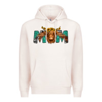 Pale Pink highland cow mom Premium Hoodie - Jasminsmagicworld