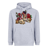Heather Grey hair hustler spray Heavyweight Hoodie - SublimationCraftShop