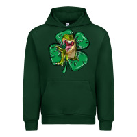 Forest Green dinosaur st patricks day Urban Hoodie - MaliasSmallBusiness