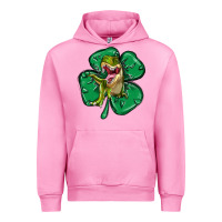 Fuchsia Pink dinosaur st patricks day Urban Hoodie - MaliasSmallBusiness