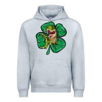 Heather Grey dinosaur st patricks day Urban Hoodie - MaliasSmallBusiness