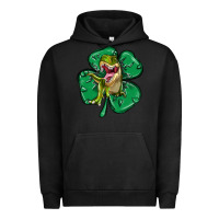 Pigment Black dinosaur st patricks day Urban Hoodie - MaliasSmallBusiness