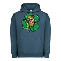 Pigment Midnight Navy dinosaur st patricks day Urban Hoodie - MaliasSmallBusiness