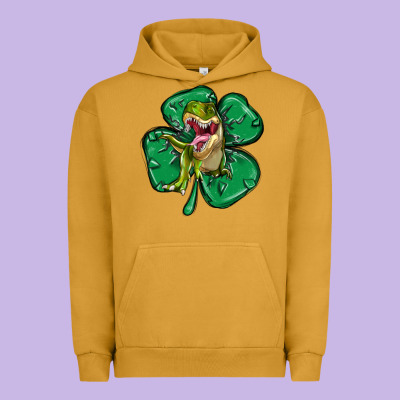 Dinosaur St Patricks Day Urban Hoodie Designed By Maliassmallbusiness