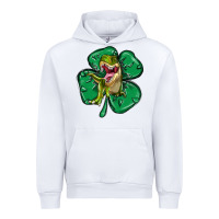 White dinosaur st patricks day Urban Hoodie - MaliasSmallBusiness