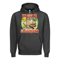 Charcoal Heather welcome to our classroom Zipper Hoodie - texasbilliewilder