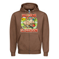 Chestnut welcome to our classroom Zipper Hoodie - texasbilliewilder