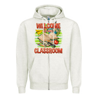 Oatmeal Heather welcome to our classroom Zipper Hoodie - texasbilliewilder
