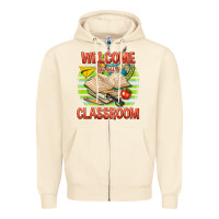 Sandshell welcome to our classroom Zipper Hoodie - texasbilliewilder
