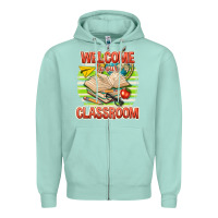 Seafoam welcome to our classroom Zipper Hoodie - texasbilliewilder