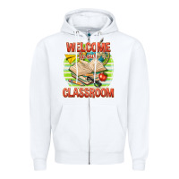 White welcome to our classroom Zipper Hoodie - texasbilliewilder
