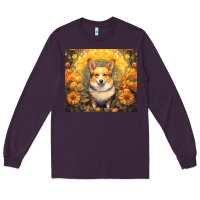 Plum pembroke welsh corgi Long Sleeve Tee - Unal Design