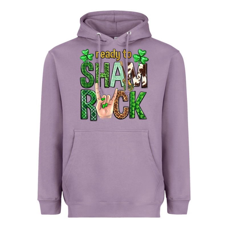 Ready To Shamrock St. Patrick's Day Heavyweight Hoodie by Neo Western | Teevron
