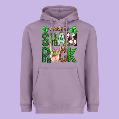 Ready To Shamrock St. Patrick's Day Heavyweight Hoodie Designed By Neo Western