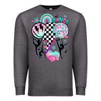 Charcoal Heather retro dance Premium Sweatshirt - JahusDesignShop