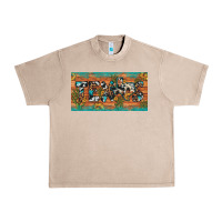 Texas Sunflower Cactus Cowhide Leopard Licence Plate Urban Heavy Tee | Teevron