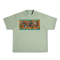 Oil Green texas sunflower cactus cowhide leopard licence plate Urban Heavy Tee - Artiststas